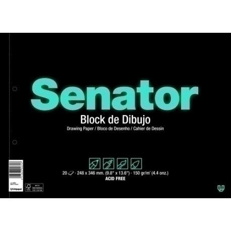 BLOC DIBUJO SENATOR Fº PROL.20h REC.2T - Pack de 16 unidades