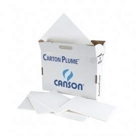 CARTON PLUMA CANSON BLANCO  5 mm 100x140