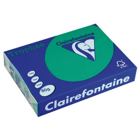 PAQ. 500H PAP. TROPHEE CLF INTENSO A4 80G VE ABETO