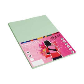 PAQ. 100H PAPEL FABRISA 80GR A4 VERDE
