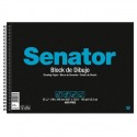 SENATOR BLOCK DIBUJO ESPIRAL 20 HOJAS 150 GR SIN RECUADRO A3