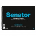 SENATOR BLOCK DIBUJO ESPIRAL 20 HOJAS 150 GR SIN RECUADRO FOLIO PROLONGADO