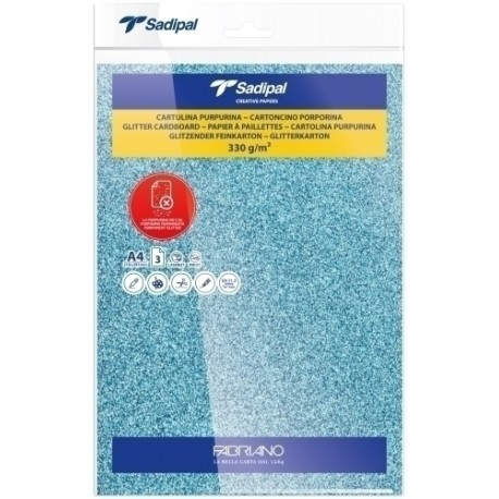CARTULINA PURPUR.A4 SADIPAL AZ P/3