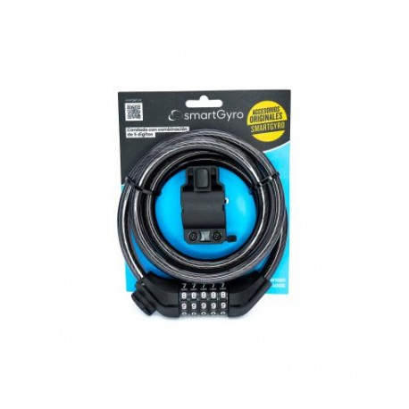 smartGyro SG27-348 candado para bicicleta Negro 1800 mm Cable antirrobo