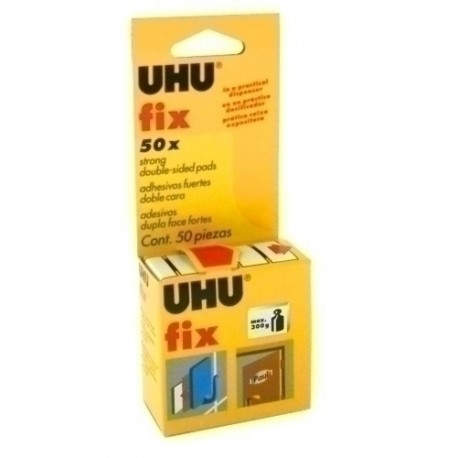 CINTA DOBLE CARA UHU FIX TIRAS estuch.50