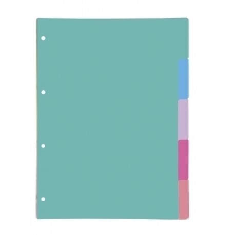 SEPARADORES OXFORD CARTULINA A4 5 ps.