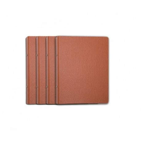 CARPETA ANILLAS REDONDAS CARTON GOFRADO FOLIO NATURAL 4-A-40 MM. Nº 12 CUERO REDONDA  MARIOLA 0184N