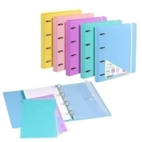 CARPEBLOC CARCH.SOFT PP A4 4AN.100 H ROS - Pack de 4 unidades