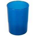 PORTA LAPICES PLASTICO REDONDO TR. AZUL