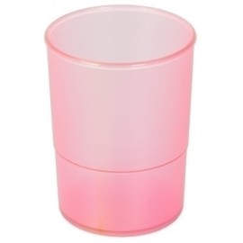 PORTA LAPICES PLASTICO REDONDO TR. FUCSI