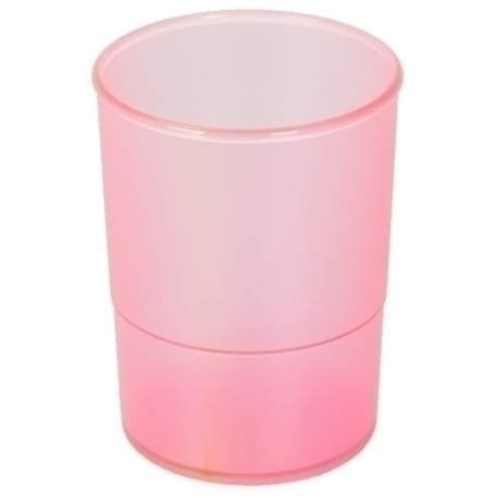 PORTA LAPICES PLASTICO REDONDO TR. FUCSI