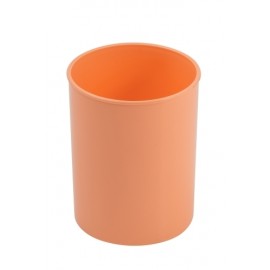 CUBILETE FAIBO PLASTICO PASTEL NARANJA