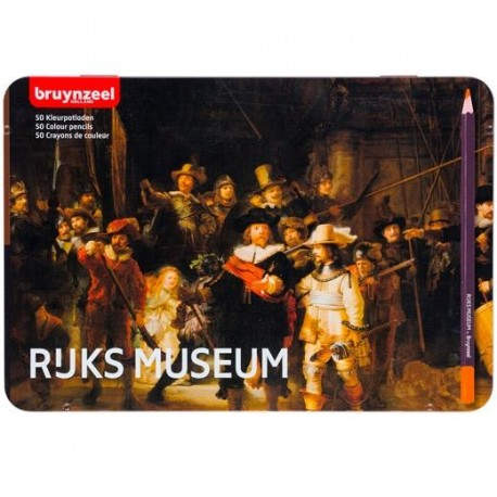 TALENS BRUYNZEEL CAJA 50 LÁPICES DE COLOR LA RONDA DE NOCHE SURTIDOS -ESTUCHE METÁLICO-