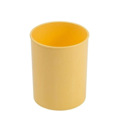 CUBILETE FAIBO PLASTICO PASTEL AMARILO