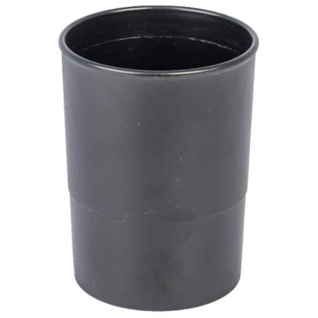 PORTA LAPICES PLASTICO REDONDO NEGRO