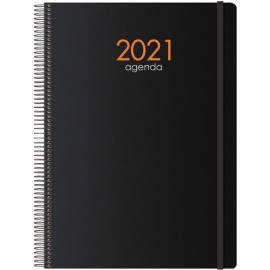 AGENDA SYNCRO DÍA PÁGINA 15 X 21 CM NEGRO DOHE 11620
