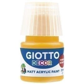 PINTURA ACRIL.GIOTTO 25 ml AMARILLO OSCU - Pack de 6 unidades
