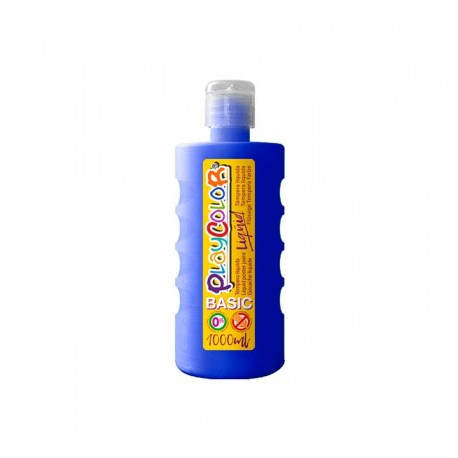 BOTE ERG. TEMPERA LIQ. PLAYCOLOR 1000ML AZUL OSC