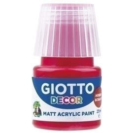 PINTURA ACRIL.GIOTTO 25 ml ROJO ESCARLAT - Pack de 6 unidades