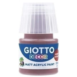 PINTURA ACRIL.GIOTTO 25 ml MARRON TIERRA - Pack de 6 unidades