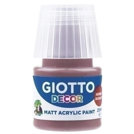 PINTURA ACRIL.GIOTTO 25 ml MARRON TIERRA - Pack de 6 unidades
