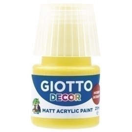 PINTURA ACRIL.GIOTTO 25 ml AMARILLO - Pack de 6 unidades