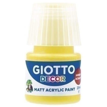 PINTURA ACRIL.GIOTTO 25 ml AMARILLO - Pack de 6 unidades