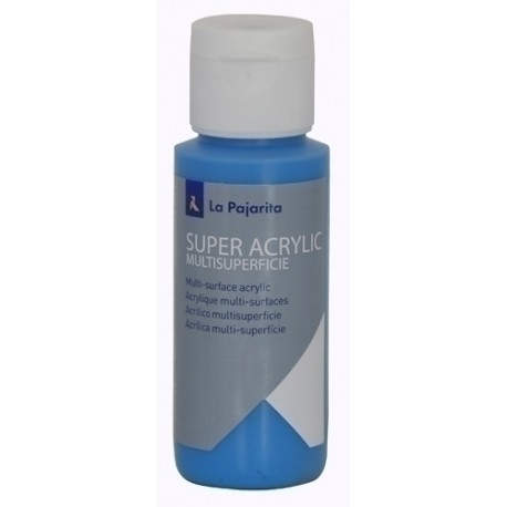 PINTURA ACRIL.PAJARITA 60 ml CYAN A-64 - Pack de 6 unidades