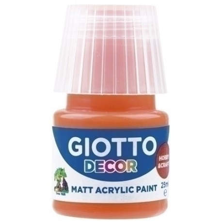 PINTURA ACRIL.GIOTTO 25 ml NARANJA - Pack de 6 unidades