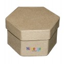 CAJAS DECORABLES NIEF.CARTON HEXAGONALES