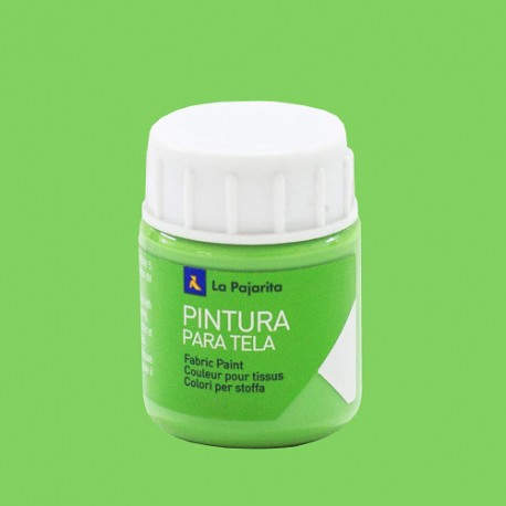PINTURA PARA TELA TRANSPARENTE T-09 VERDE ESMERALDA. 25ML LA PAJARITA 112471