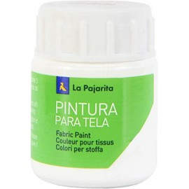 PINTURA PARA TELA TRANSPARENTE T-01 BLANCO. 25ML LA PAJARITA 114371
