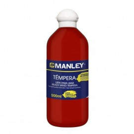BOTE 500ML TEMPERA LIQUIDA MANLEY ROJO MNP18636