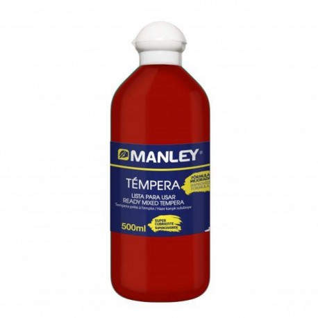 BOTE 500ML TEMPERA LIQUIDA MANLEY ROJO MNP18636