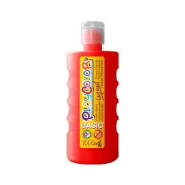 BOTE ERG. TEMPERA LIQ. PLAYCOLOR 1000ML ROJO