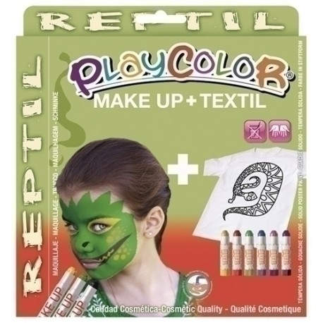 PACK PLAYCOLOR MAQUILL.+TEXTIL REPTIL