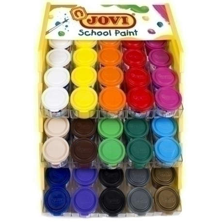 Expositor 100 botes témpera colores surtidos 35ml. 510E/100