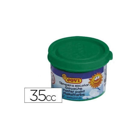 ESTUCHE TÉMPERA ESCOLAR 5 BOTES 35 ML - VERDE OSCURO JOVI 50319