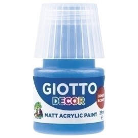 PINTURA ACRIL.GIOTTO 25 ml AZUL CYAN - Pack de 6 unidades