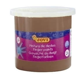 PINTURA DEDOS JOVI 125 ml MARRON - Pack de 5 unidades
