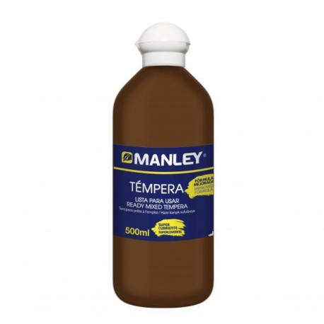 BOTE 500ML TEMPERA LIQUIDA MANLEY MARRON MNP18782