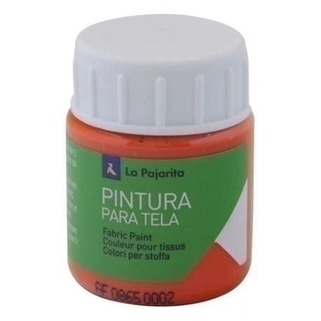 PINTURA TELA PAJARITA 25 ml ANARANJ.T-14 - Pack de 6 unidades