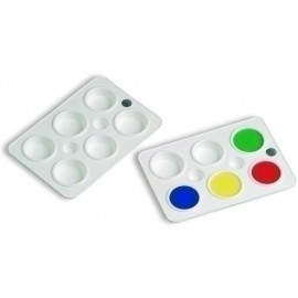 PALETA FAIBO PLASTICO 6 DEPARTAMENTOS - Pack de 10 unidades