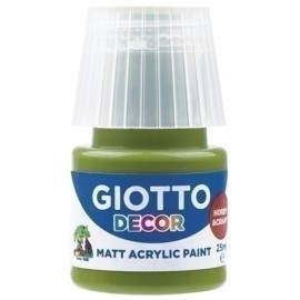 PINTURA ACRIL.GIOTTO 25 ml VERDE OLIVA - Pack de 6 unidades