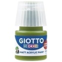 PINTURA ACRIL.GIOTTO 25 ml VERDE OLIVA - Pack de 6 unidades