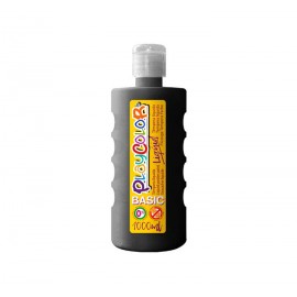 BOTE ERG. TEMPERA LIQ. PLAYCOLOR 1000ML NEGRO