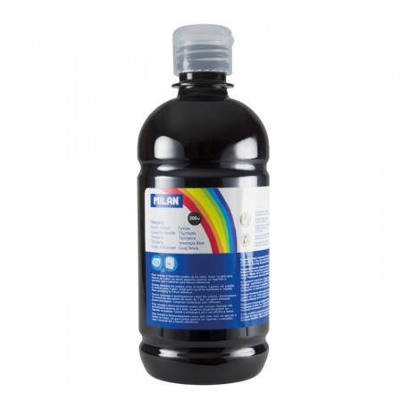 BOTELLA 500ML TEMPERA NEGRO MILAN 03680