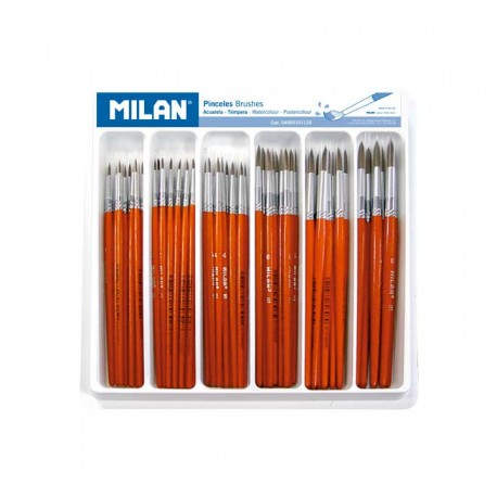 SCHOOLPACK 120 PINCELES SERIE 101 MILAN STDO
