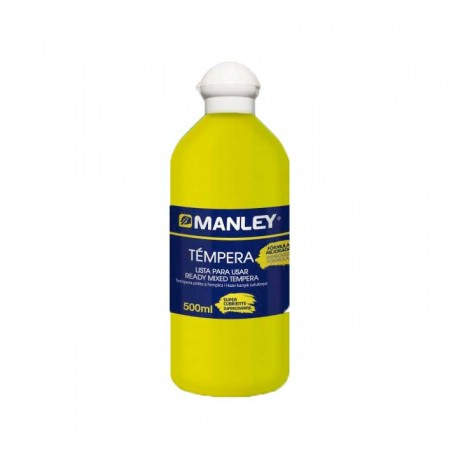 BOTE 500ML TEMPERA LIQUIDA MANLEY AMARILL MNP18625