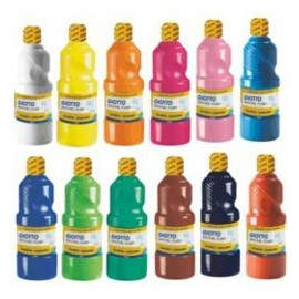 GIOTTO TÉMPERA ESCOLAR LAVABLE ROSA BOTELLA 1000 ML